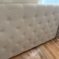 Upholstered Queen Headboard And Frame 