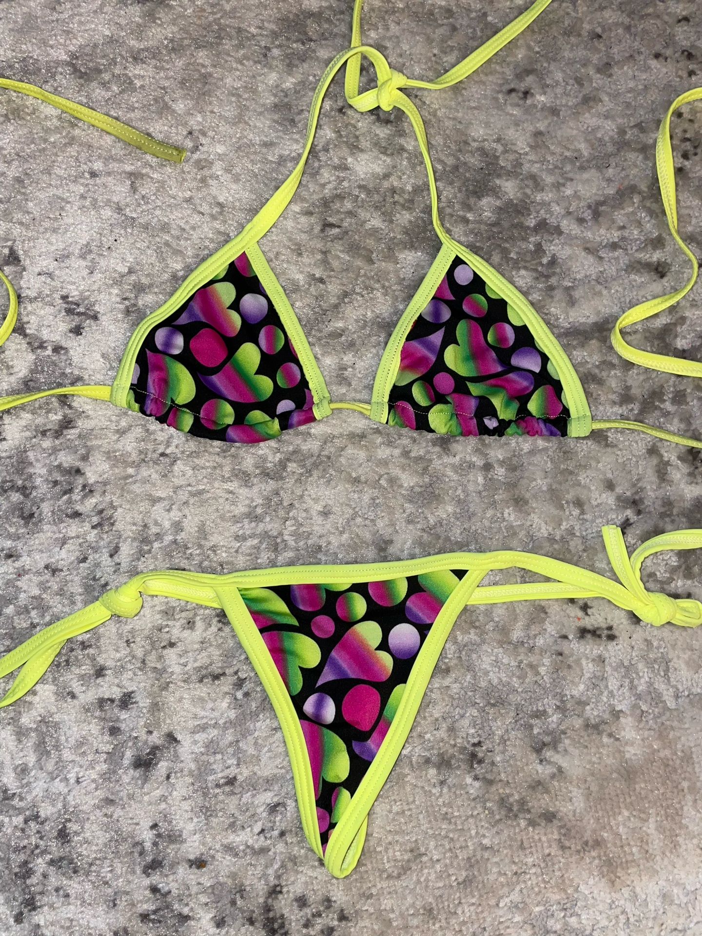 La Costanera Neon Hearts Bikini