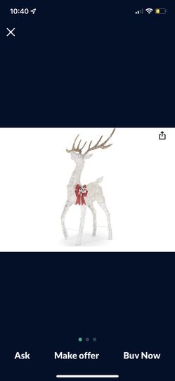 Home Accents Holiday 4.5 ft Polar Wishes LED Deer with Bow 