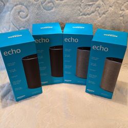 amazon echo (2nd Gen) 2 Lt Gray 2 Dk Gray