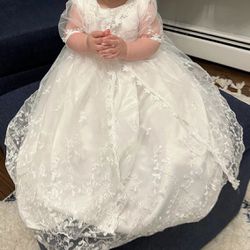 Baby Girl Baptism Dress Christening Dress 