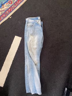 Express jeans size 34 light blue fog style