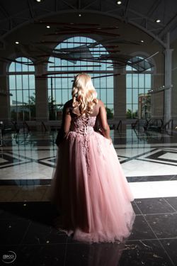 Pink Elegant Dress Size 12 Excellent Condition