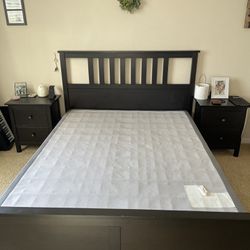 IKEA Hemnes Bed frame and Side Tables