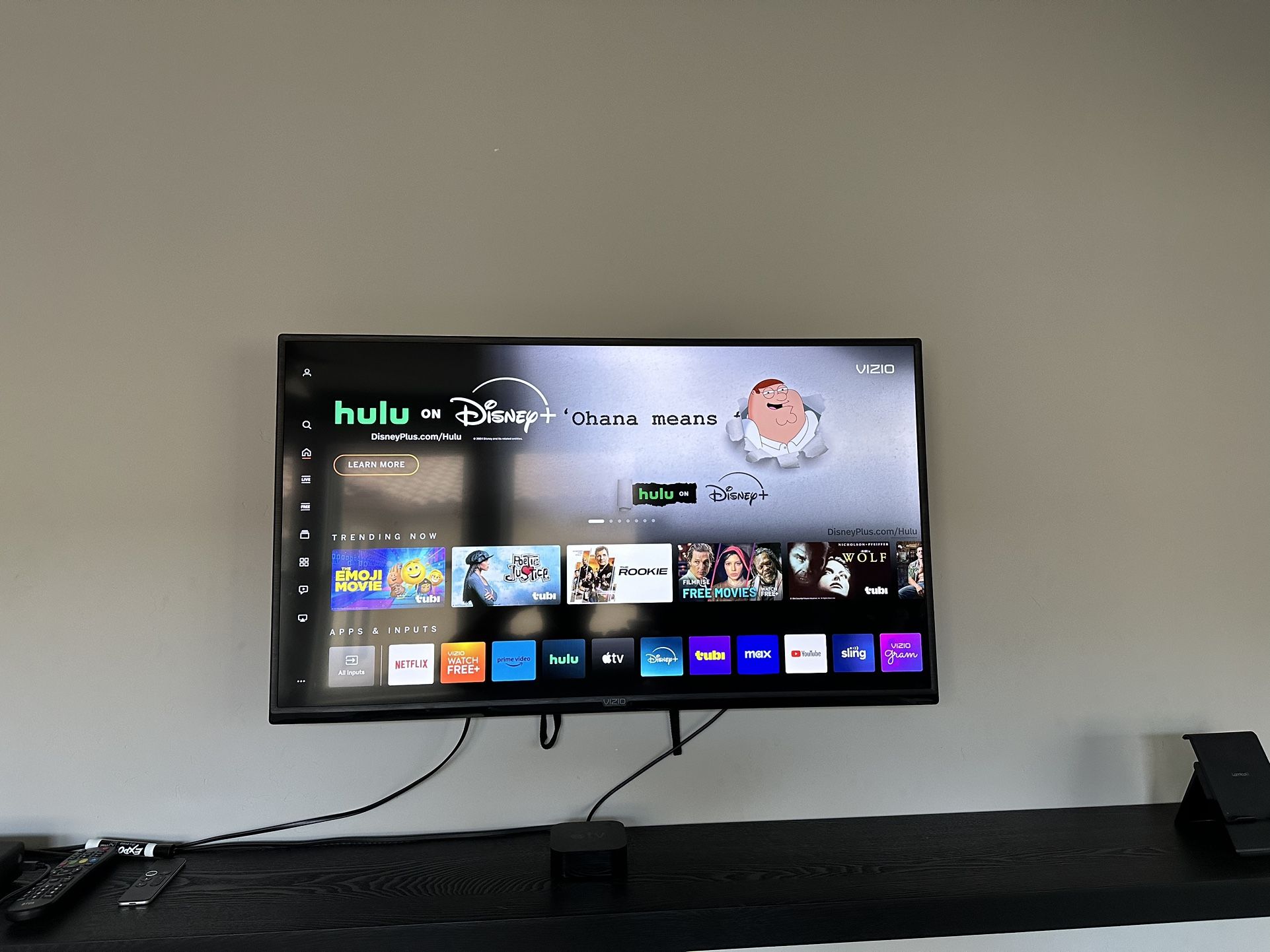 44” Vizio Smart TV **Roku 4K Included**