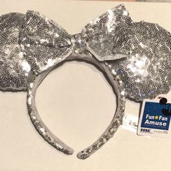 Disney Parks Ears - SILVER SEQUINS
