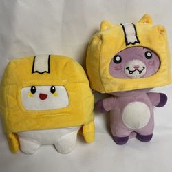 Lankybox Plush Hidden Foxy and Boxy Roblox toy stuffie plushies