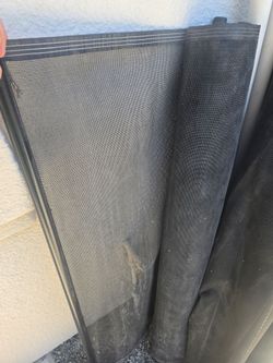 Used 4ft Tall Black Mesh Pool Fence with 2 Gates