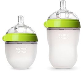 Comotomo Natural Feel Bundle - 2 Items (Green, 5oz + 8oz)