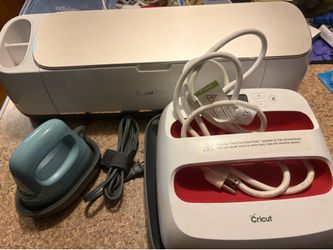 Cricut maker and heat presses