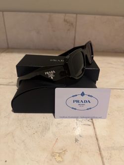 Prada Black Sunglasses w/ Case & Box