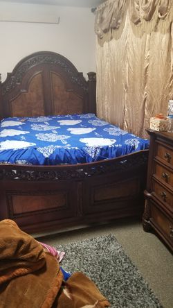 Frame bed and dressing