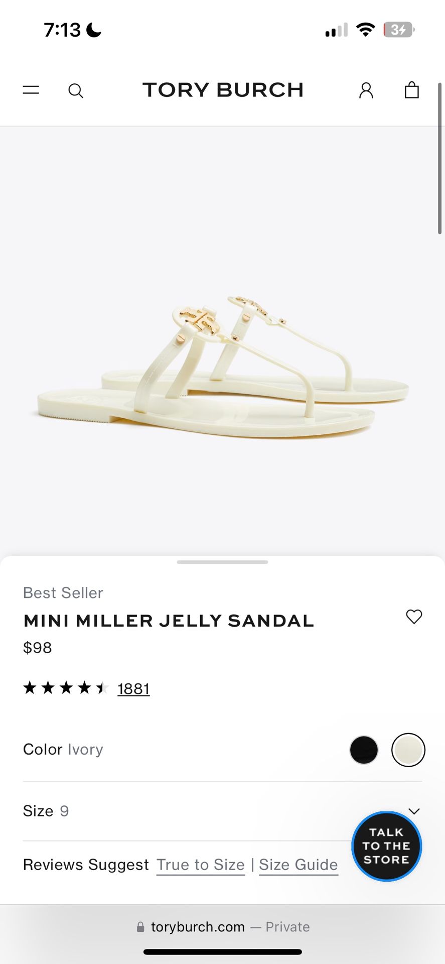 Tory Burch sandles