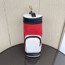 Pre- Owned Park Ave Golf Bag Drink Caddy Small Carry Bag Red, Black