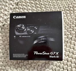 Canon G7X Mark iii Camera