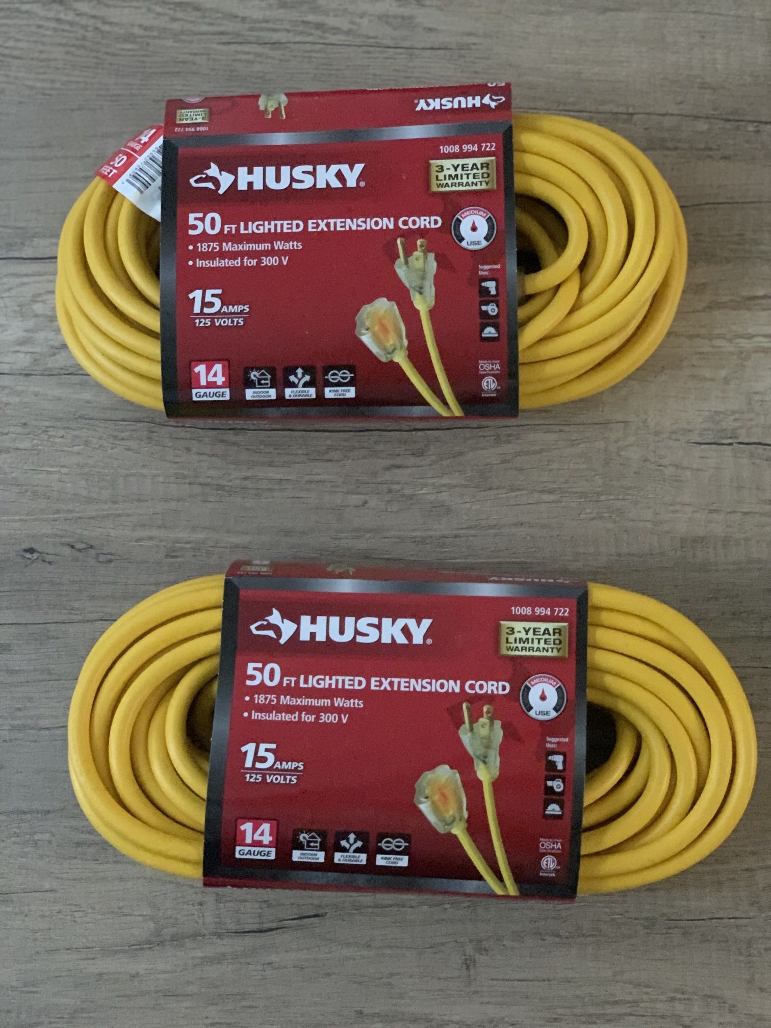 Husky 50 FT Extension Cords