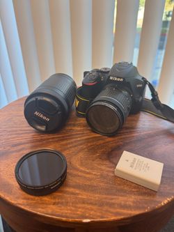 Nikon D3500 DSLR Camera Bundle - 2 Lenses, 2 Batteries, Bag & Extras!
