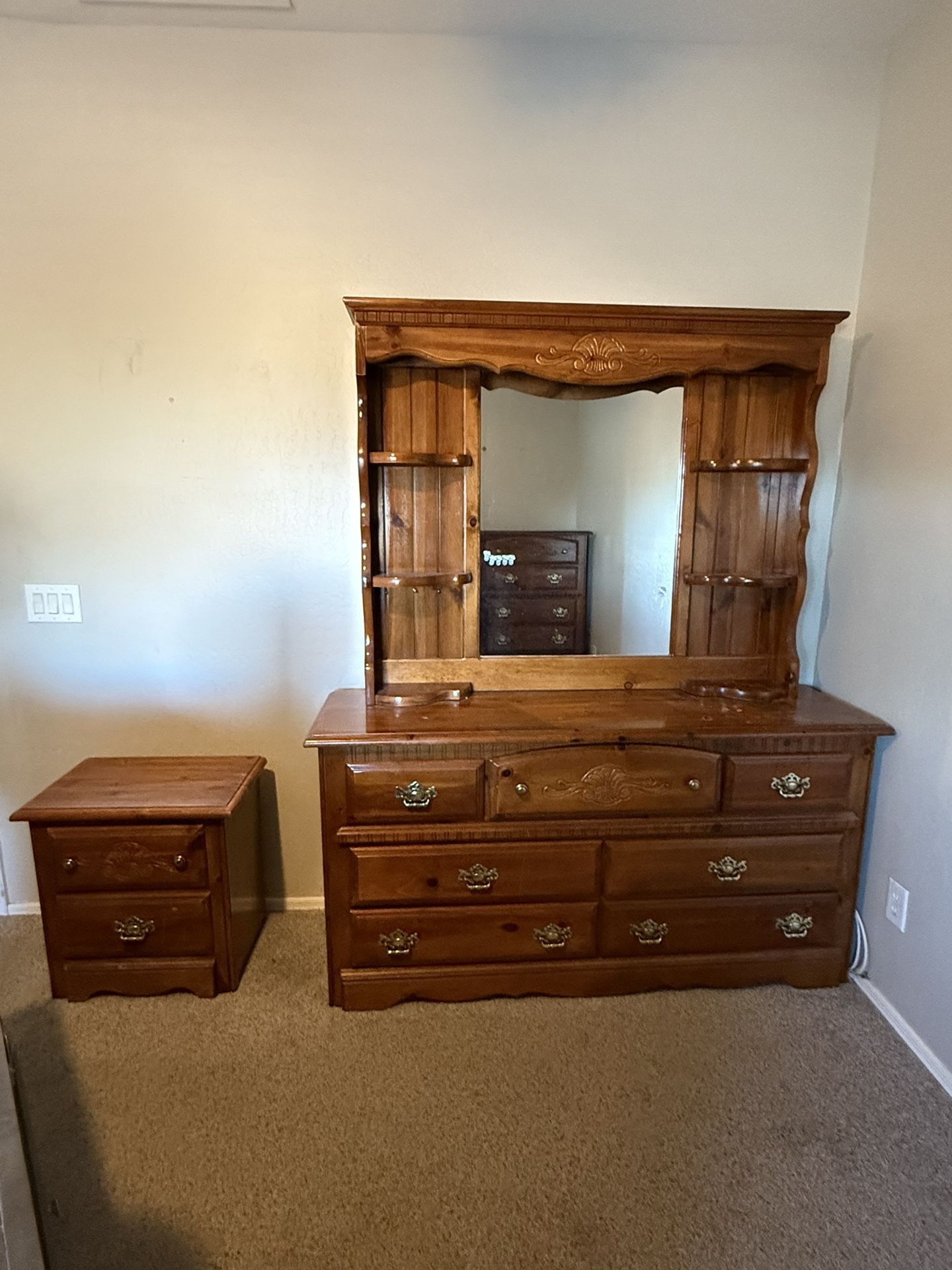 3 Piece Dresser With Night Stand