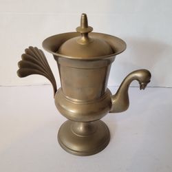 Vintage Brass Peacock Home Decor Decoration Antique Box Container 