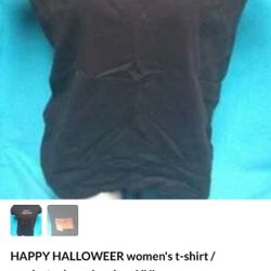 HAPPY HALLOWEEN Skirt/ camisa para Halloween size XXL