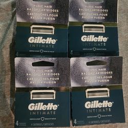 Gillette Intimate Razors 4 Pack X4