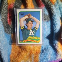1989 Topps Todd Burns ERROR CARD