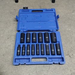 Cornwell Blue Power Tools 1/2 Drive Deep Impact Socket 6 Point 