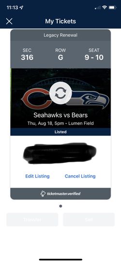 Seahawks Vs Bears Tickets