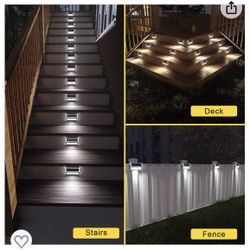 Solar Step Lights Outdoor 4 Pack