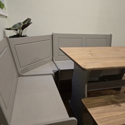 Corner Breakfast Nook Dinning Table 