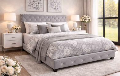 NEW QUEEN AND KING SIZE BED WITH MATTRESS AND BOXSPRING INCLUDING FREE DELIVERY PAY ON ARRIVAL