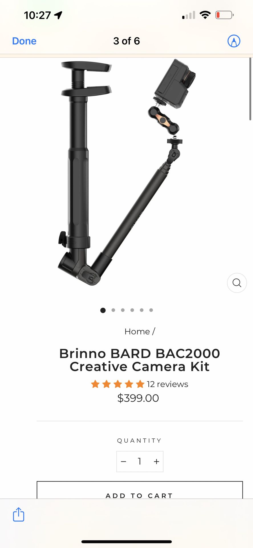 Brinno Bard Bac2000 Creative Camera Kit 