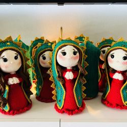 Crochet Handmade Virgen De Guadalupe 