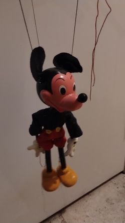 Disney Collectibles, Marionette, Pelham Puppets, Mickey Mouse, Disneyland Board Game, Vintage