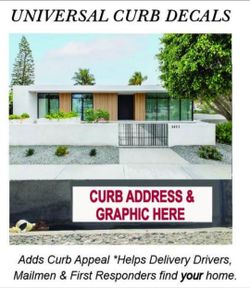 Curb Address Decals