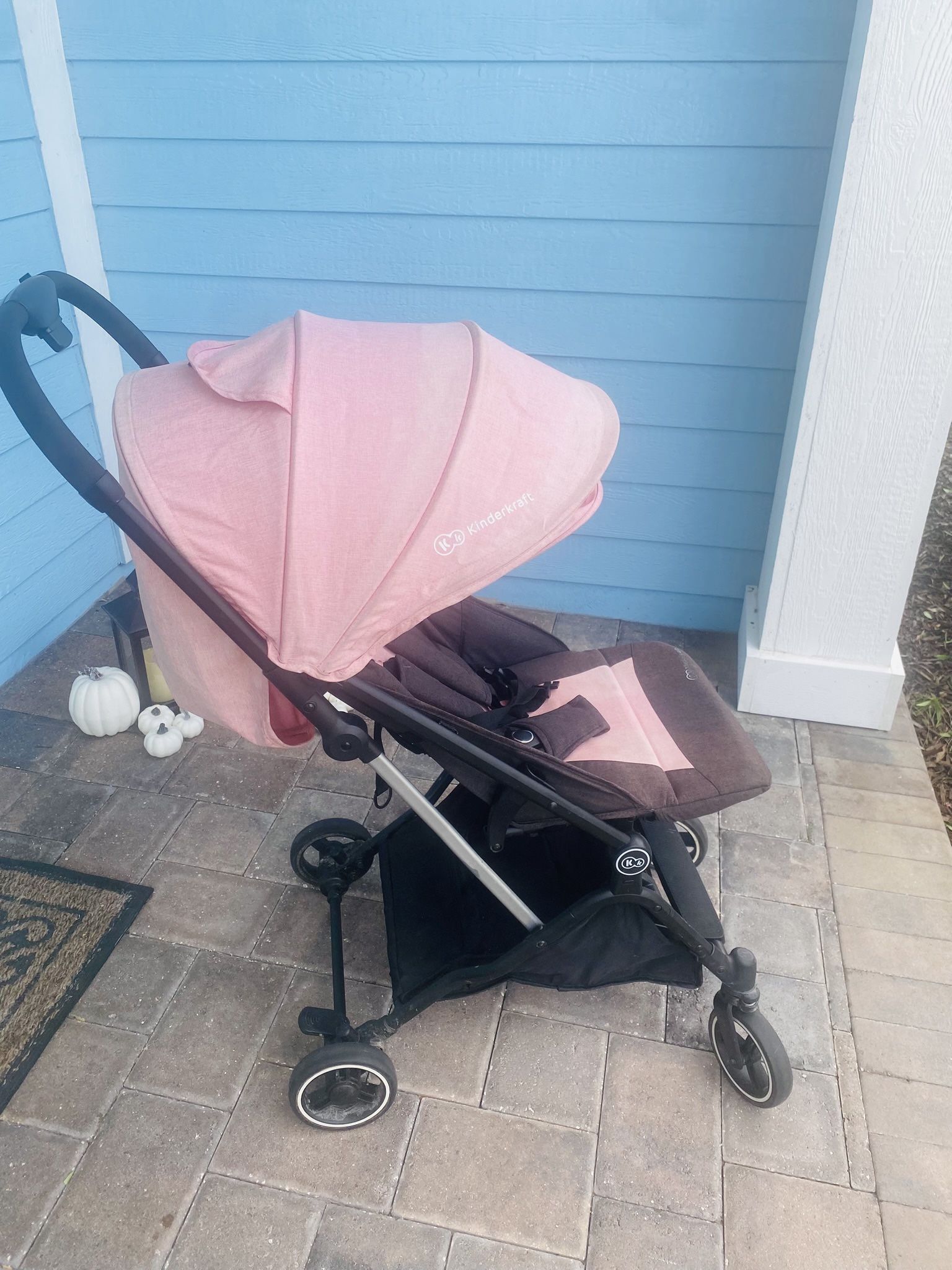 Kindercraft pink & Brown Baby Stroller