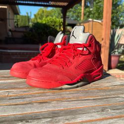 JORDAN 5 ‘Red Suede” USED Men’s Size 10