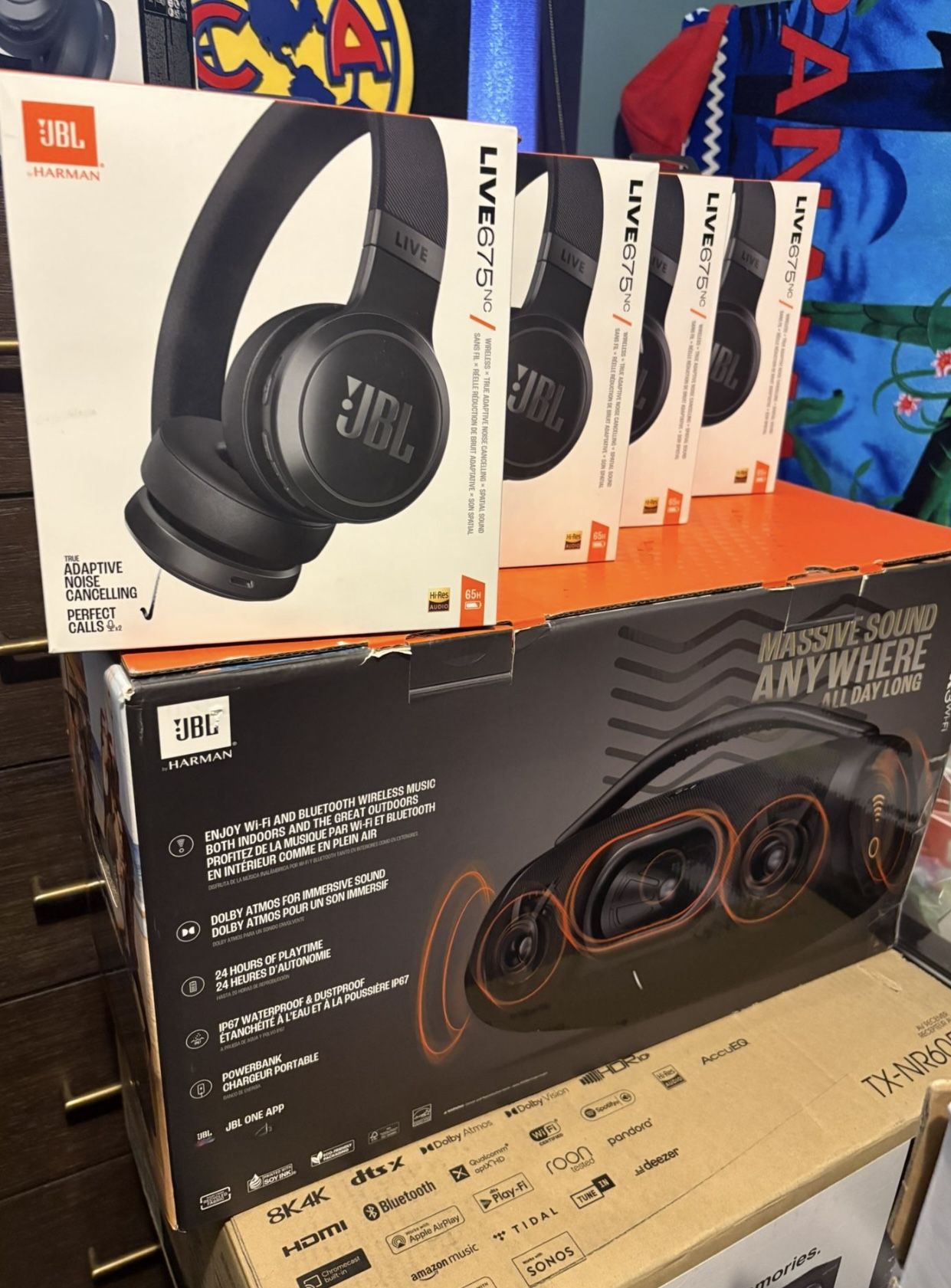 JBL | Live (675nc) Wireless Bluetooth Headphones- Adaptive Noice Canceling- Wireless Built In (NEW)