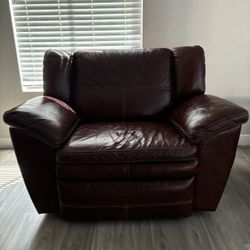 Lazy Boy Oversized Recliner Chair Leather
