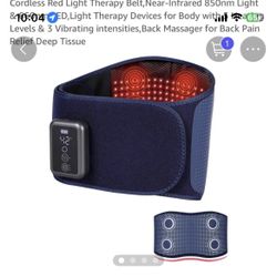 Adiupul Red Light Belt 5-heat 3- Vibration & Levels Nib