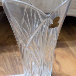Vintage Capri Clear Crystal Vase 