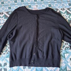 Black Cardigan XL