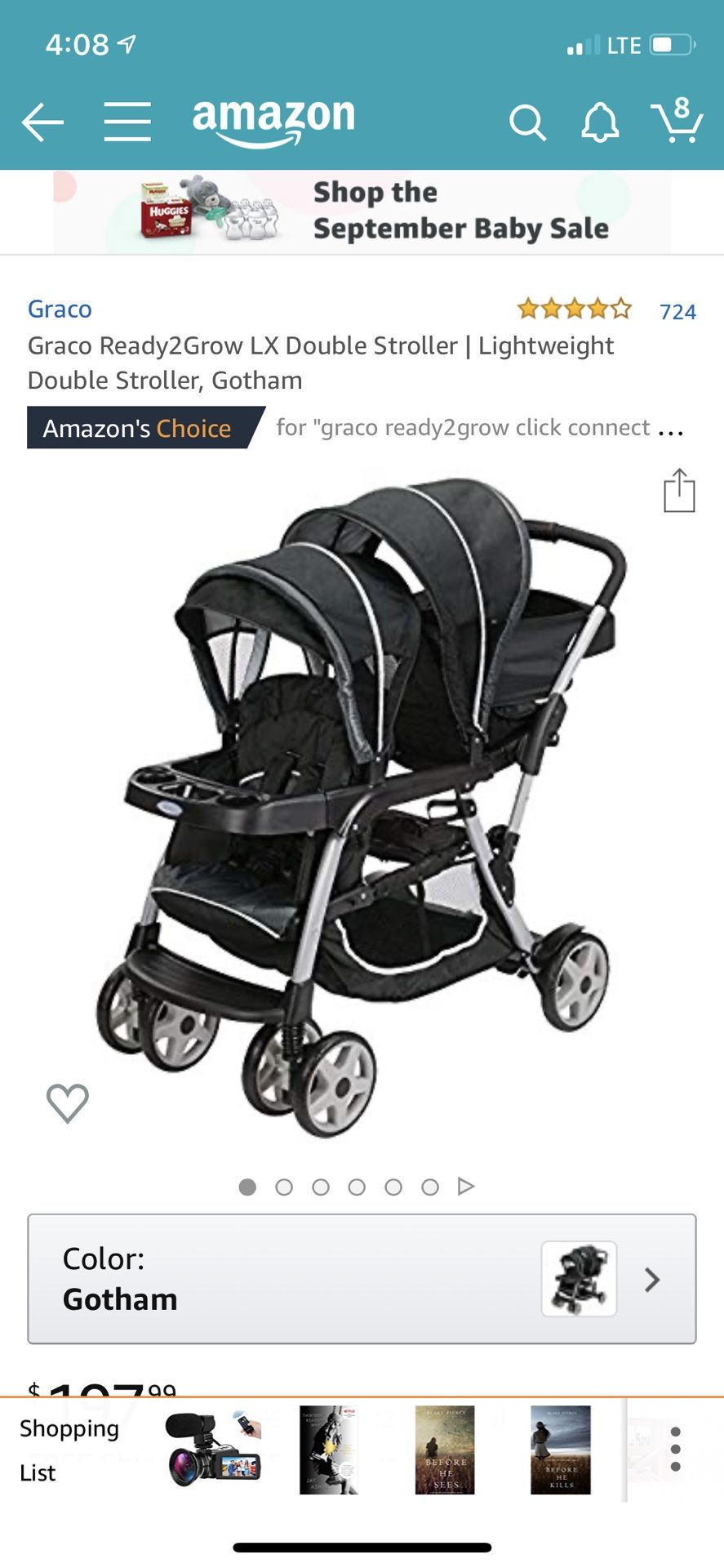 Graco ready to grow double stroller