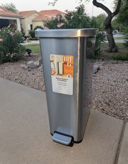 Better Homes & Gardens Kitchen Trash Can, 13.2 Gallon Stainless Steel Slim