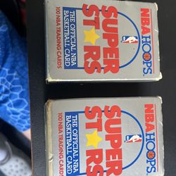 Two NBA Hoops Super Stars Complete Sets
