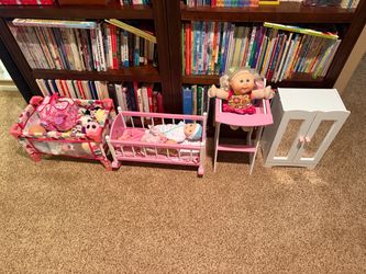 Baby Doll Furniture Set with Dolls and Accessories