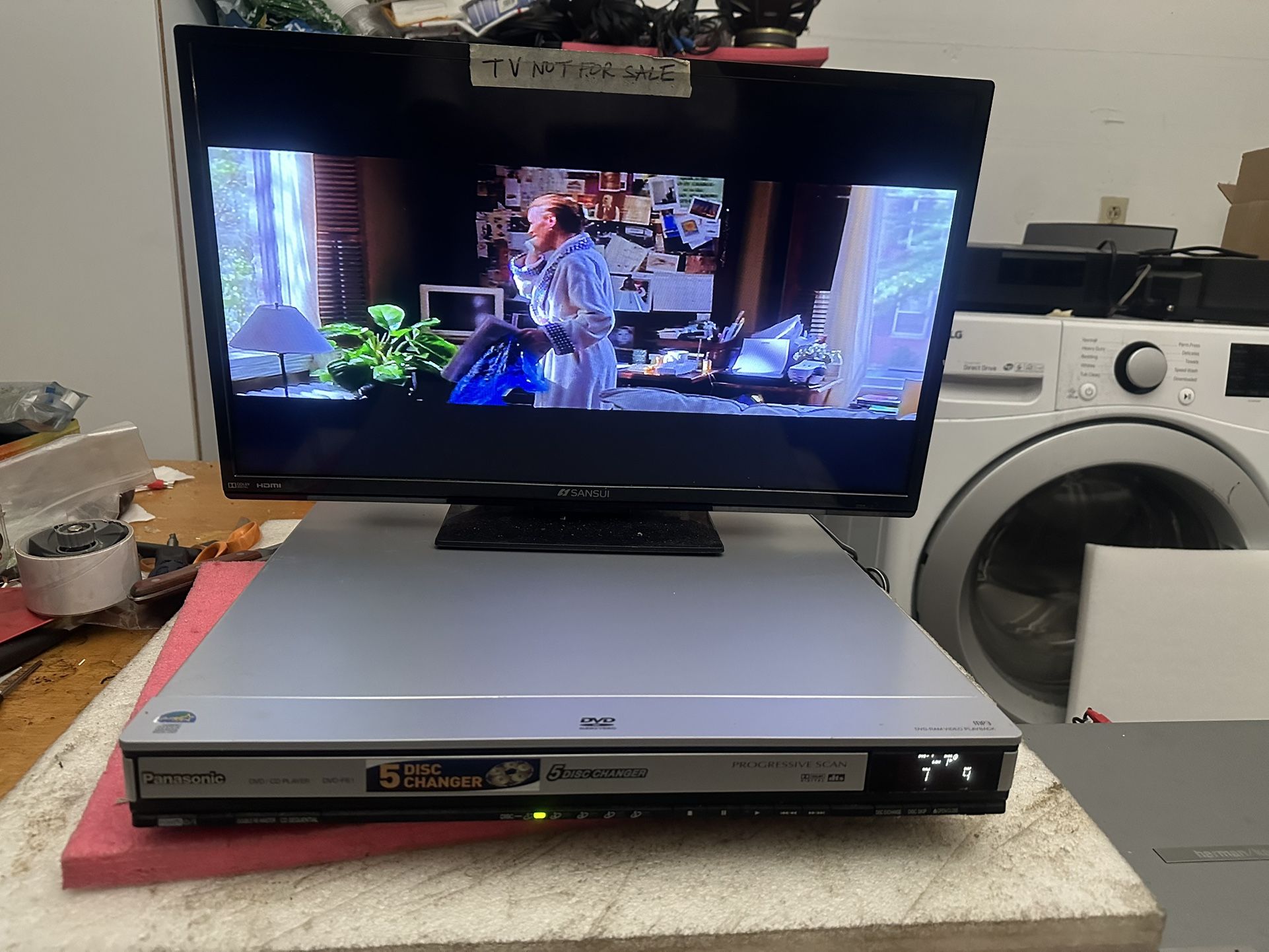 PANASONIC DVD-F61 CD/MP3/ DVD 5 DISC CHANGER PLAYER