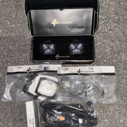 Morimoto 4Banger NCS LED Pod Lights SAE Wide White – Complete Set w/ Brackets & Harness