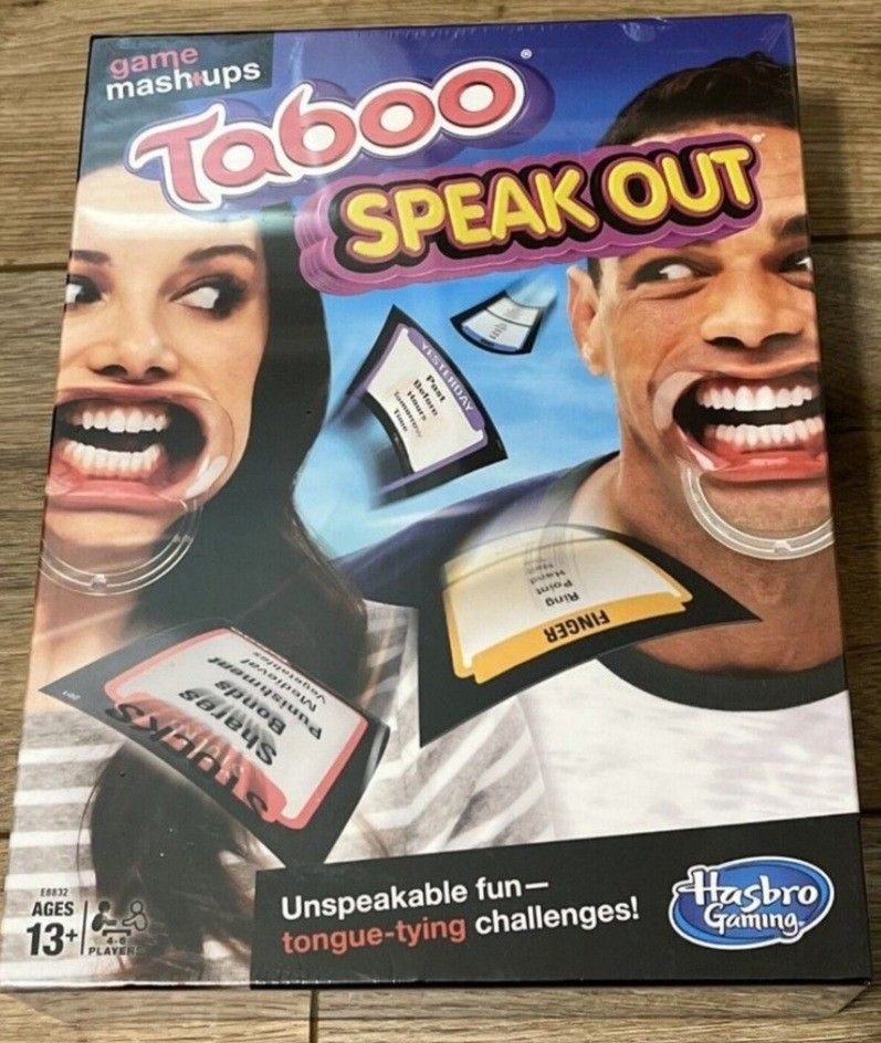 Hasbro Game Mashups Taboo Speak Out Game NEW!