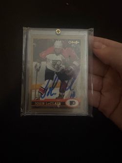 Signed hockey cards